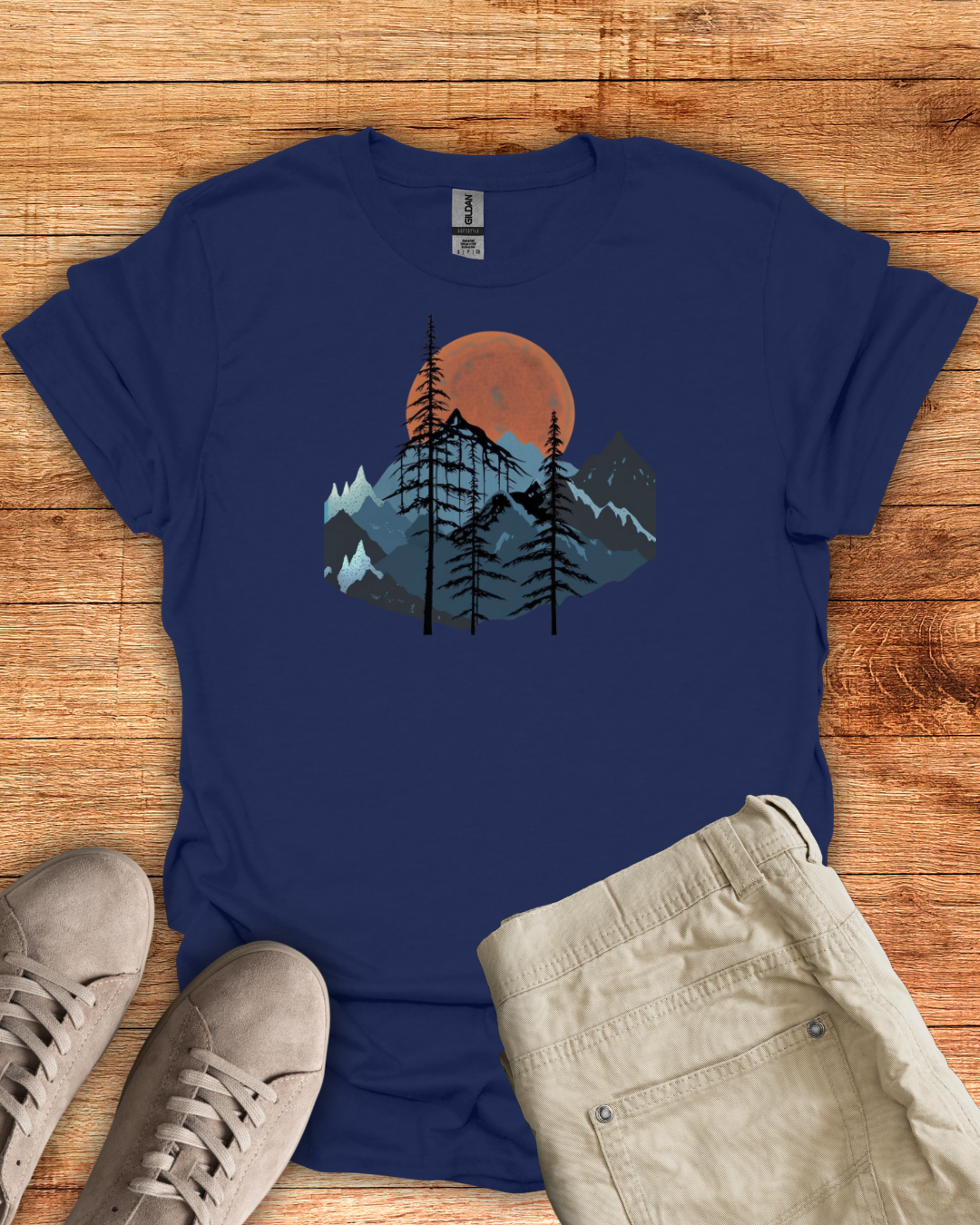 Sunset Over Mountain Pines