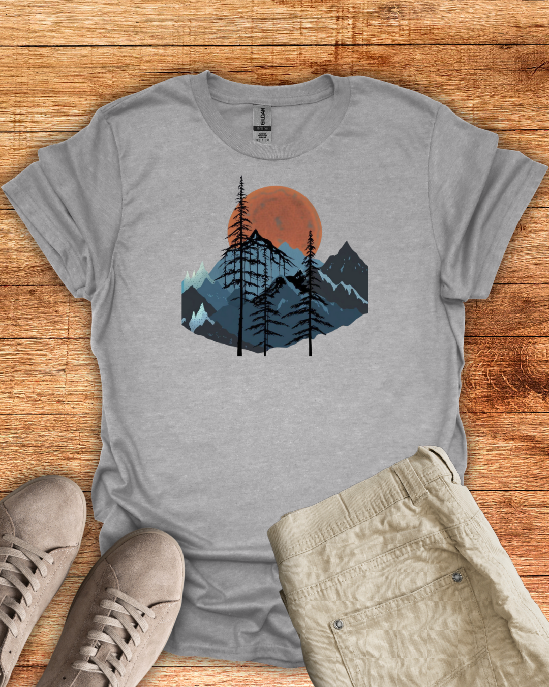 Sunset Over Mountain Pines