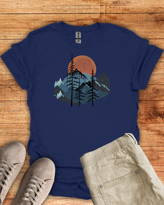 Sunset Over Mountain Pines